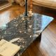 Minimalist design table in black marble Vintage Terrazzo