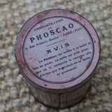 Boite métal phoscao rose années 30/40