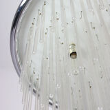 Minimalist handblown glass chandelier, 1970s