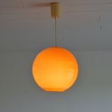 Suspension opaline orange vintage design 1970s