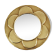 Miroir rond ancien en laiton