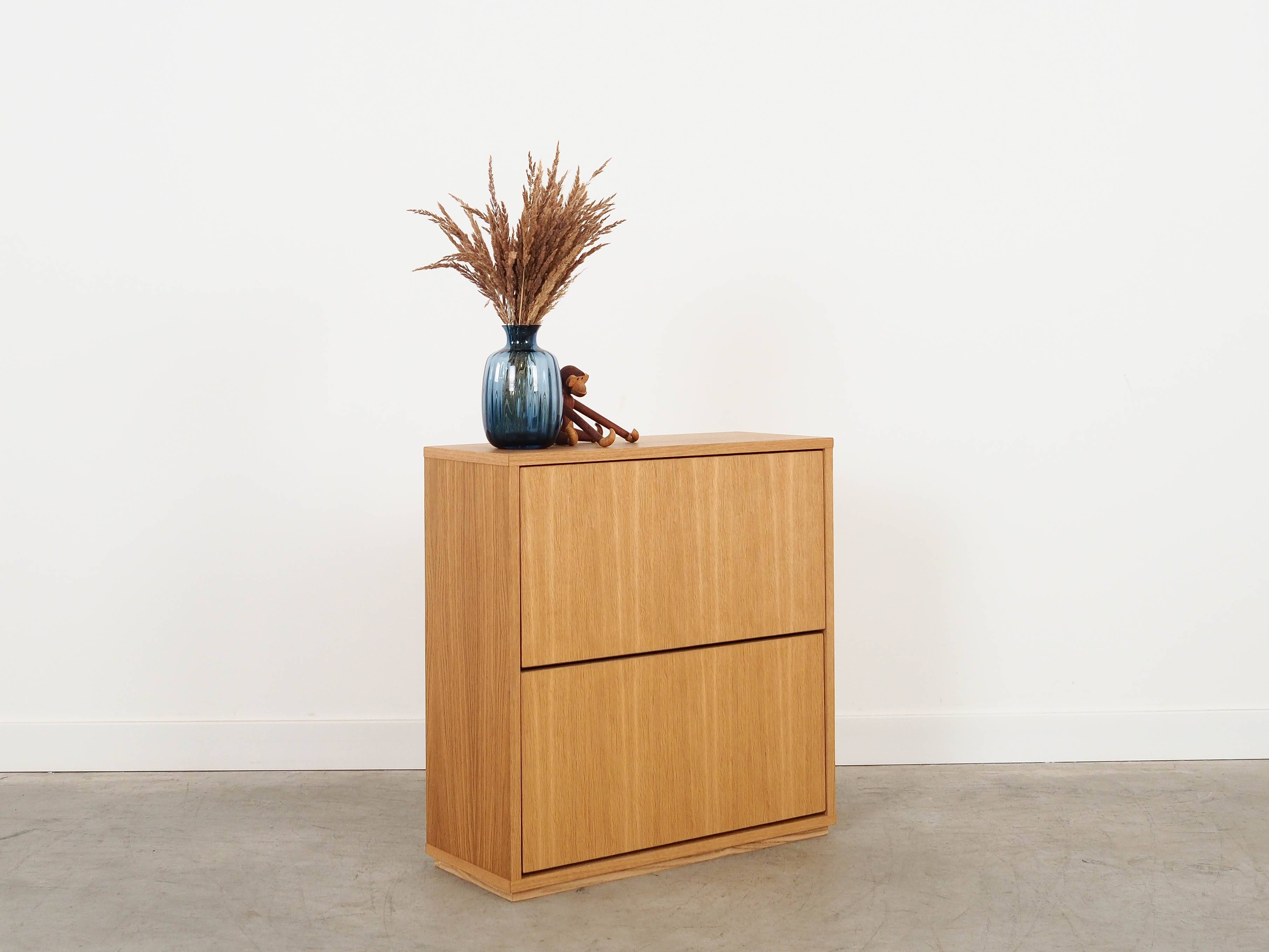 Oak shoe cabinet, Scandinavian design