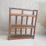 Rattan wall shelf