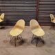 Set of 4 beige chairs by Miroslav Navràtil by Vertex