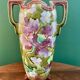 Pair of Art Nouveau Teplitz vases, circa 1900 - Relief earthenware - Amphora style RStK