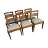 Série de 6 chaises Art Deco en merisier