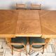 1930s Art Deco wooden folding table Czechoslovakia Vintage