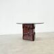 Luciano Frigerio sculptural wooden Barium dining table