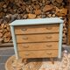 Commode scandinave pieds compas