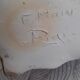 vintage vase signed Pugi handmade
