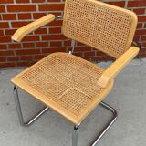 Chair Cesca model by Marcel Breuer with armrests B64