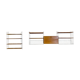 60's 70's oak string shelf module by Kajsa & Nils "Nisse" Strinning Sweden