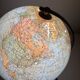 Vintage globe 1962 terrestrial world map glass tripod Taride - 28 cm