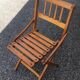 Folding wooden chair