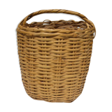 Basket has handles, braided vintage