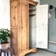 Raw wood wardrobe