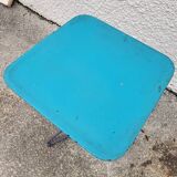 Square bistro table in painted metal n°1