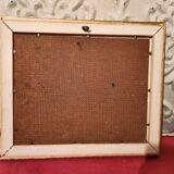 Mediterranean landscape painting by the sea and boats, framed, signed