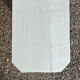 Wooden bench painted white, French craftsmanship.