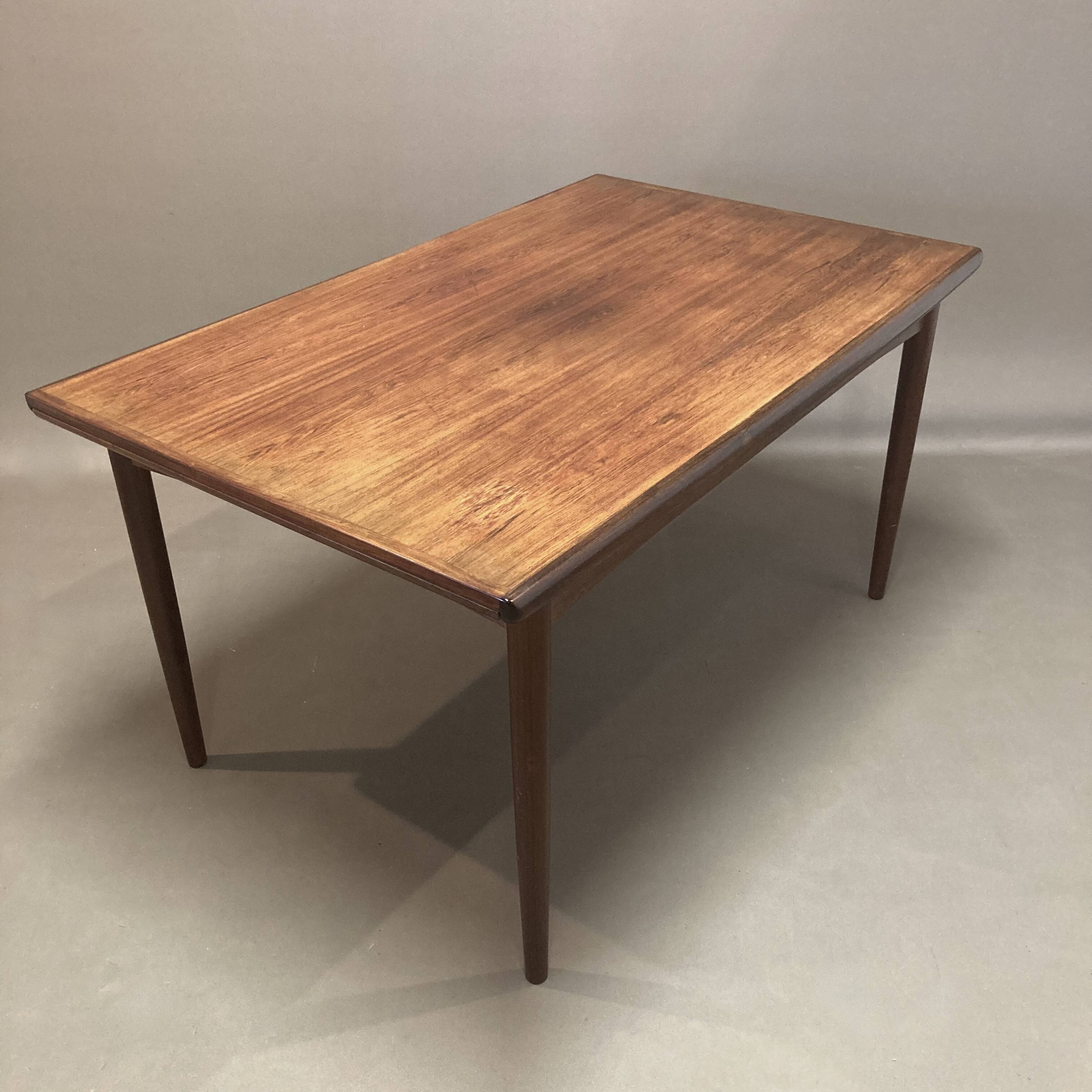 Rosewood extending high table "Scandinavian Design" 1950.