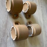Tasses à café en grès vintage