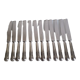 Set of 12 knives silver metal and stainless steel violin model Ercuis