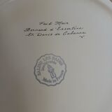 8 assiettes à dessert anciennes Salins