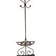 Art Deco coat rack and umbrella stand in gilt iron, 1930s