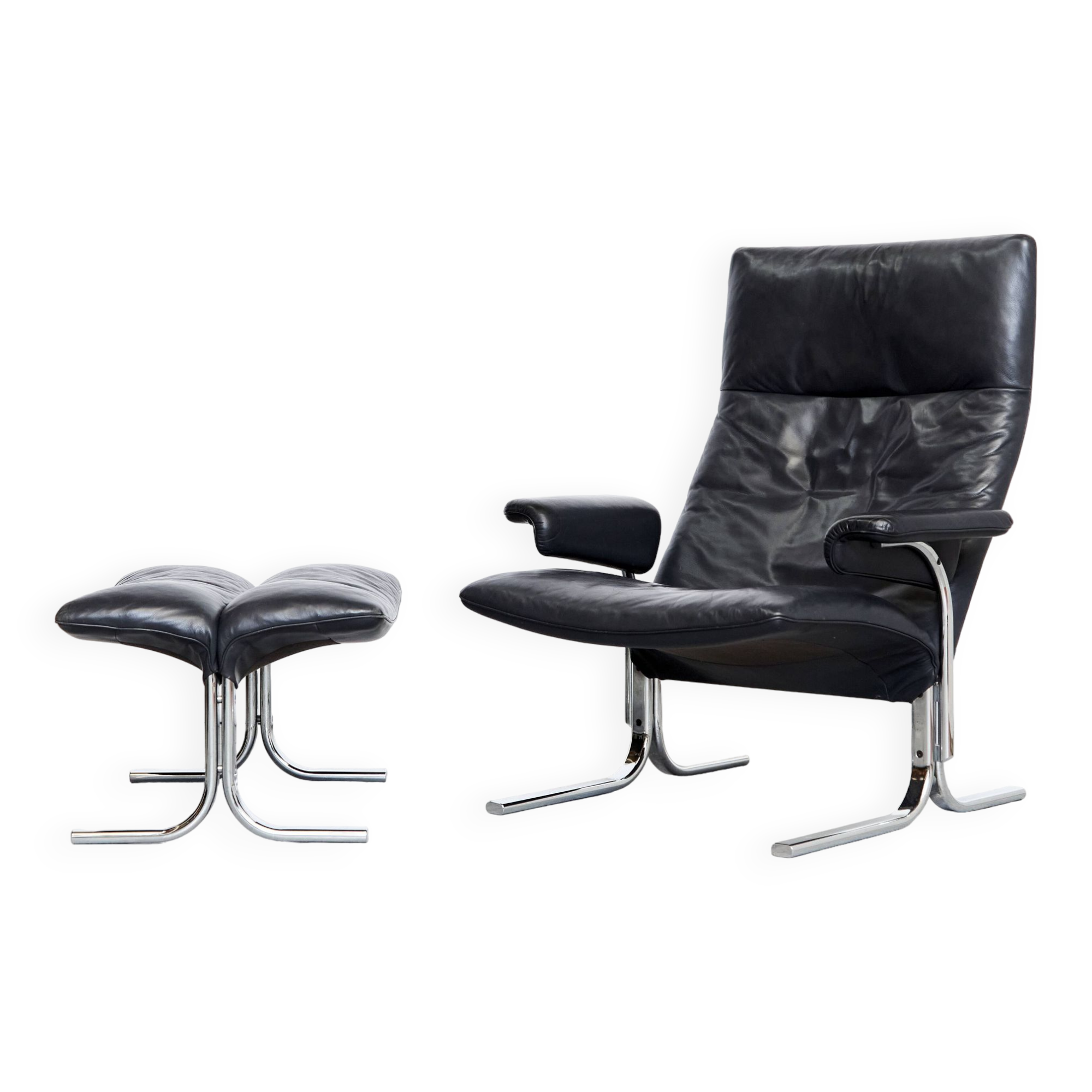 De Sede Lounge Chair & Ottoman DS-2030 de Hans Eichenberger