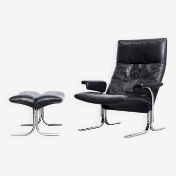 De sede lounge chair & ottomane ds-2030 von hans eichenberger