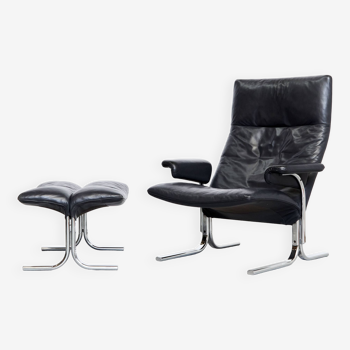 De Sede Lounge Chair & Ottoman DS-2030 de Hans Eichenberger