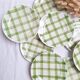 Assiettes à dessert Moulin des Loups - Modèle Nappe vert