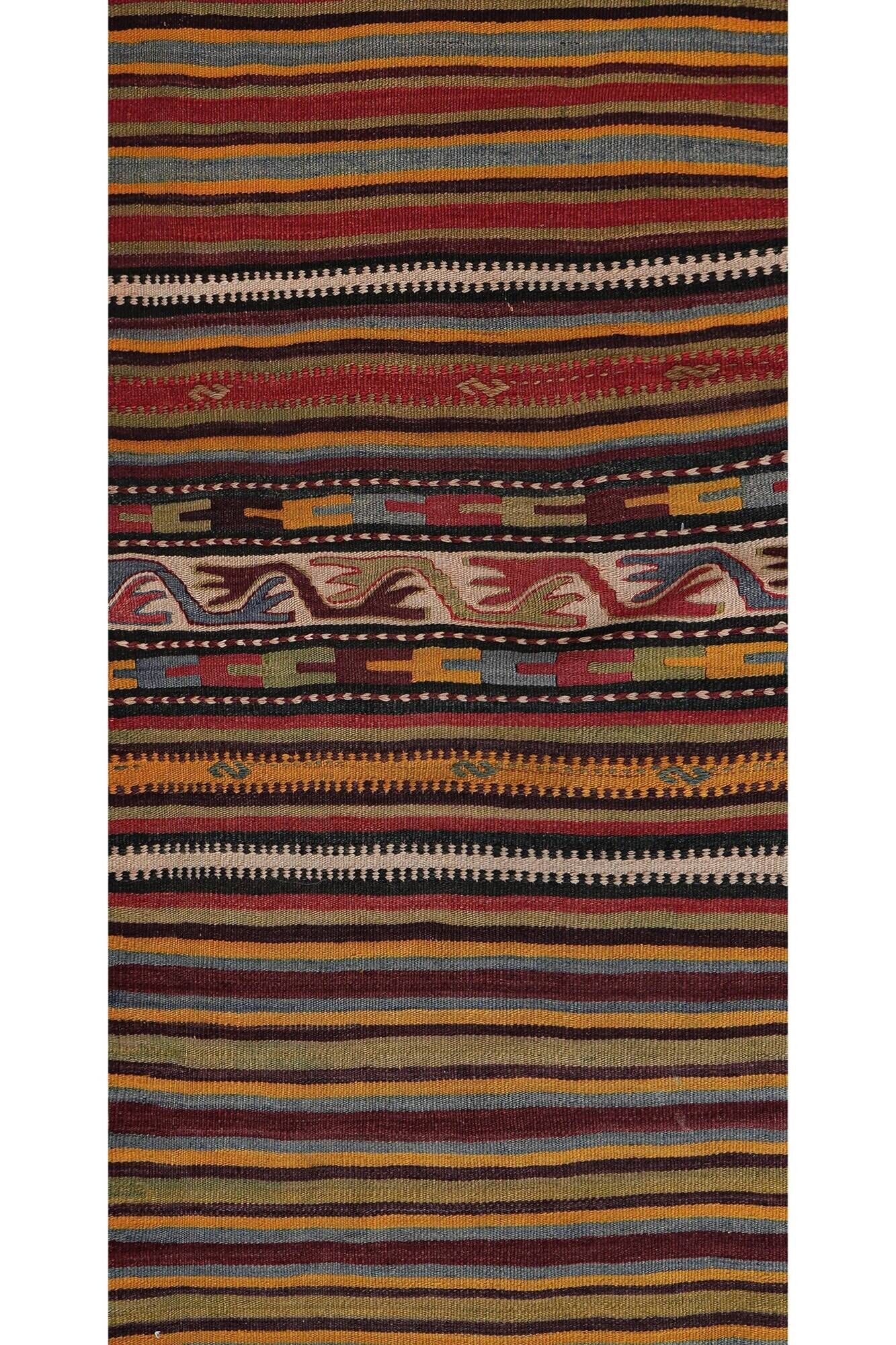 Vintage Turkish hallway rug 71x760 cm