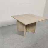 1980s travertine coffee table