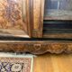 Bressane wardrobe with arched cornice, walnut and fresne magnifying glass.