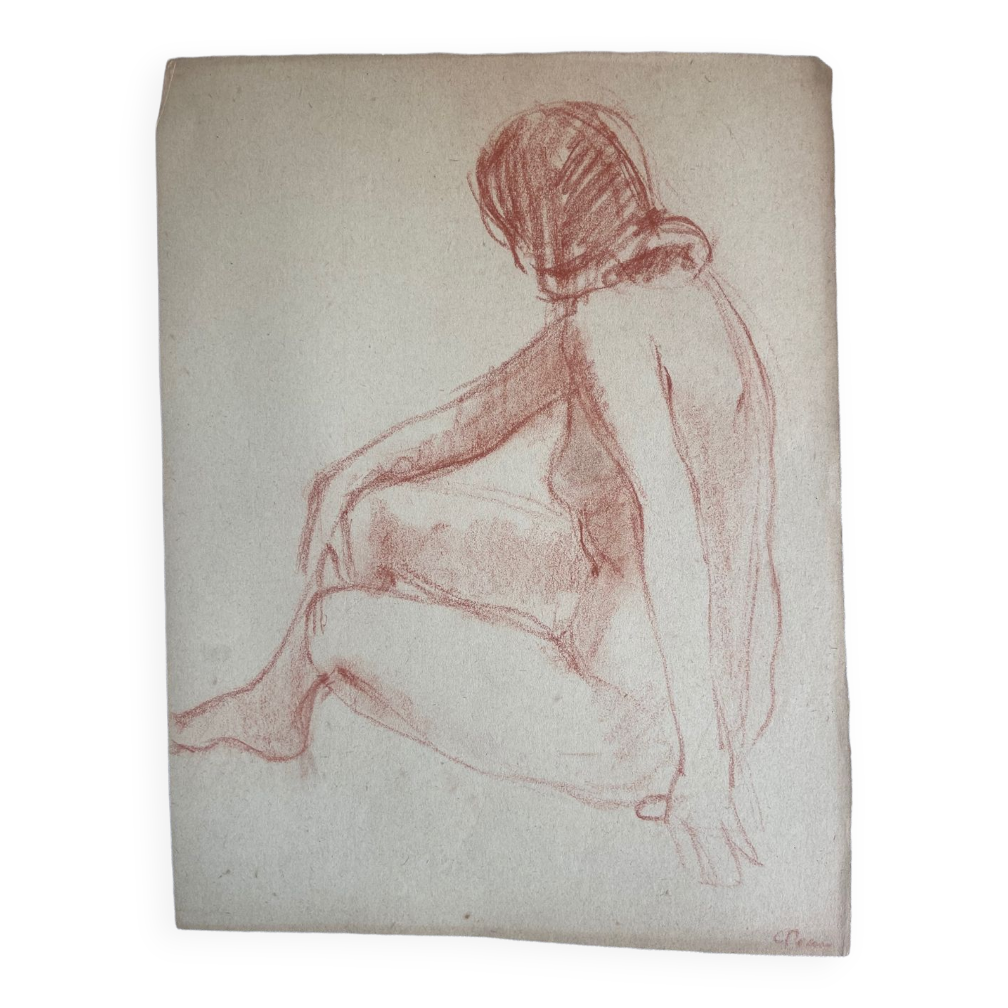 Female nude drawing