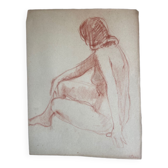 Female nude drawing