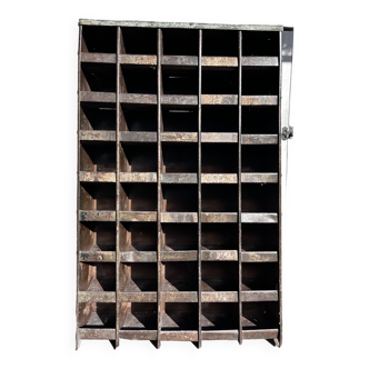 metal mail rack shelf 1950