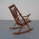 Teak Rocking Chair by Frank Reenskaug for Bramin, Denmark, 1960s