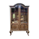 Bibliothèque Vitrine de style anglais en noyer 1900