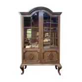 Bibliothèque Vitrine de style anglais en noyer 1900