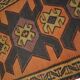 Rug & Kilim Rust Geometric Runner, Handmade Tribal Wool Flatweave, Boho Hallway Rug