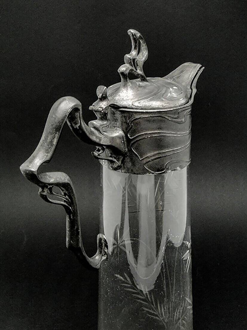Carafe à vin du 20e siècle de PWQE, Allemagne, années 1890.