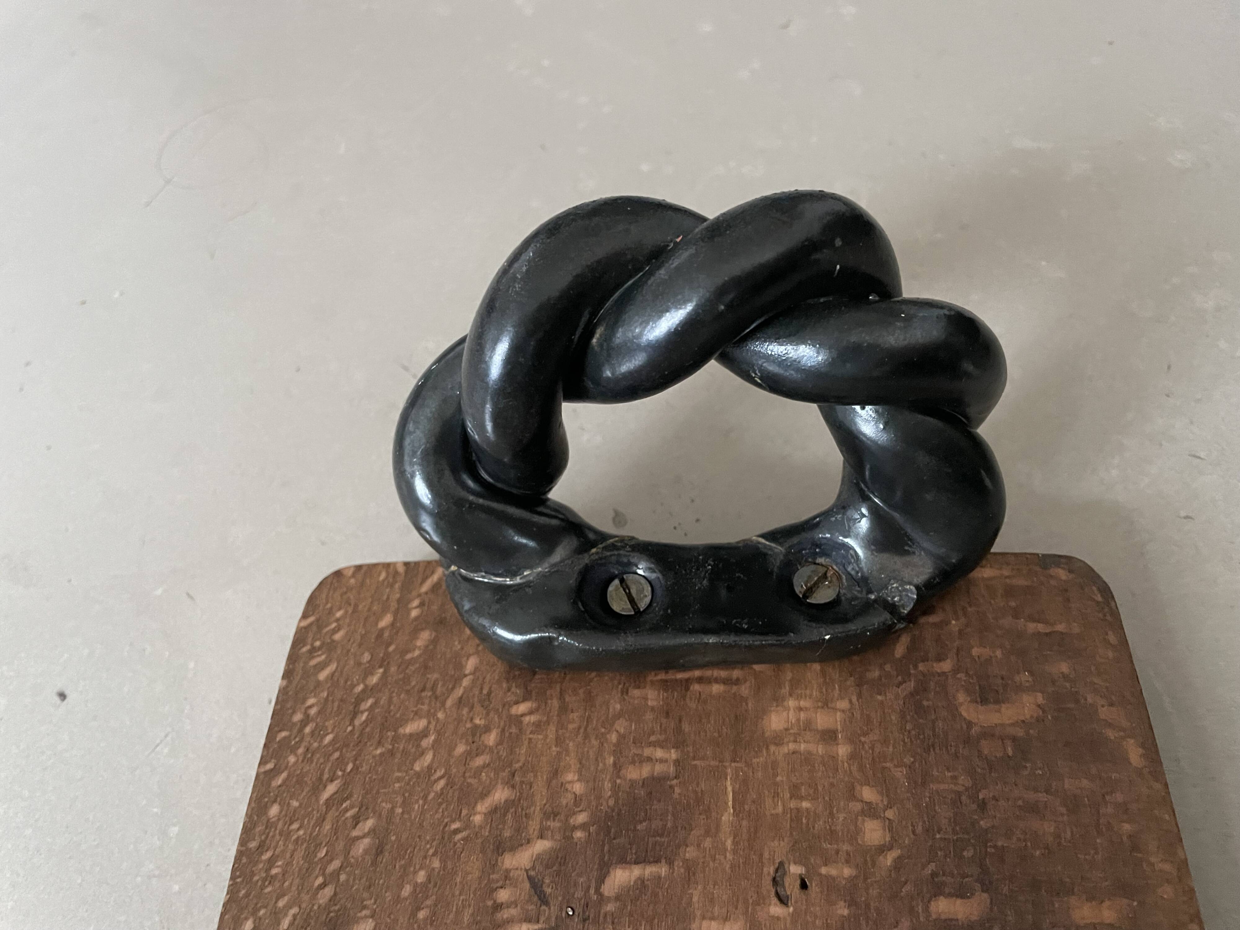 Vintage wooden and ceramic tray