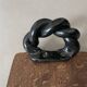 Vintage wooden and ceramic tray