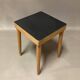Bibliothèque modulable et tabouret en métal noir et hêtre, 1960