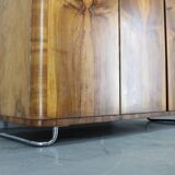 1930s Bauhaus Wardrobe by Vichr & Spol in walnut Finish, Czechoslovakia