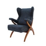 Mid Century Modern Fiorenza Italian Armchairs Designed By Franco Albini, 1950