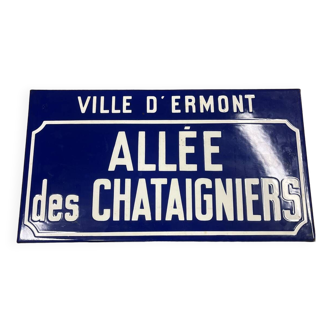 Plaque émaillée