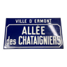 Plaque émaillée